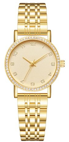 CIVO Damen Uhr Gold Armbanduhr: Edelstahl Analog Damenuhr - Wasserdicht Quartz Uhren für Frauen