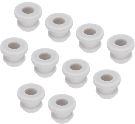 QUARKZMAN 30pz Scatto Passacavo Gomma con Tappo Montaggio Diametro 8 mm Id 5,5 mm Guarnizione Antigraffio per Scatola Elettrica Cavo Tubo Grigio