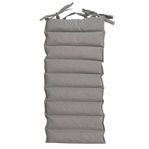 GALILEO Lot de 4 Coussins d'extérieur rembourrés, hydrofuges, 2 Places, rectangulaire 45 x 95 cm, Gris, Esté