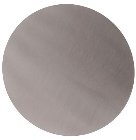 Holyart Piattino portacandele Tondo Acciaio Opaco d 12 cm