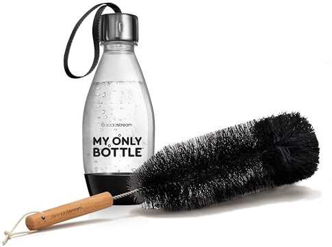 SodaStream My Only Bottle, 500ml Reusable Water Bottle & Cleaning Brush