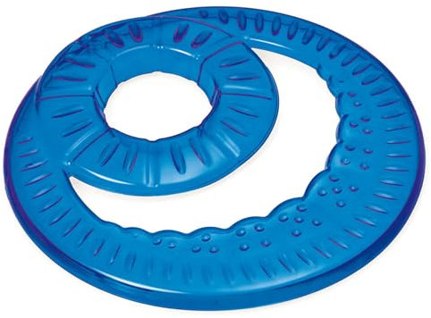 Nobleza Beißfeste Hundefrisbee Modern für Hunde - Wurfscheibe - Wurfspielzeug, Farbe:Blau, Größe:OneSize