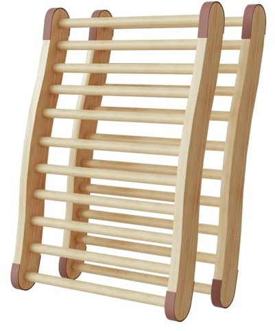 Luobannm 2er-Pack Sauna-Rückenlehne, Sauna-Zubehör, Sauna-Rückenlehne, Sauna-Rückenlehnen Aus, Rutschfest und Ergonomische S-Form