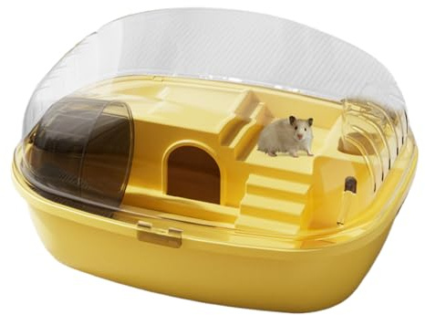 Hamsterkäfige und Lebensräume, großer Hamsterkäfig – transparentes Acryl Mäusehaus und Lebensraum für Mäuse – Lebensraum für Hamster, Rennmäuse und Mäuse – inklusive Tränke, Laufrad u.