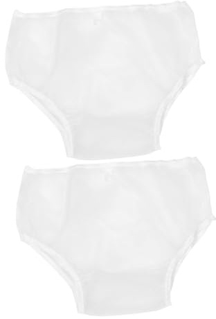 HAMPPLIES 2pcs Reusable Adult Diaper Cover with Leakproof Design Eva Waterproof Washable Pants for Elderly and Disabled Persons
