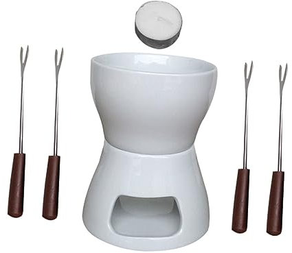 VINTORKY 1juego Cerámica Fondue y Calentador De y Utensilio De Cocina Práctico y para Derretir Casa