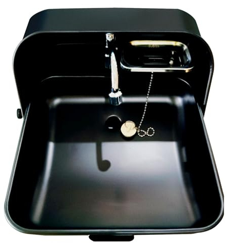 RV Caravan Oder Boot Waschbecken Edelstahl Handwaschbecken, RV Camping Spüle Bausatz Mit Wasserhahn, Wandmontiert RV Wohnmobil Spülbecken Set, Für Wohnmobil, Camping Spülbecken, Camping Waschbecken