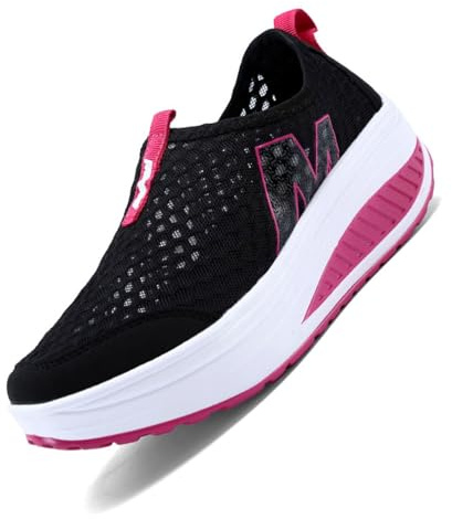 Chaussure de Sport Femme Performance Extérieur Randonnée Maille Technique Confort Respirante Talon Compensé Décontractée Orthopédique pour Voyage Actif Marche Fitness et Trekking