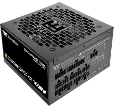 Thermaltake Toughpower GT 1000W | ATX 3.1 | 80 Plus Gold | vollmodular | PCIe 5.1 12V-2x6 (12+4) | Smart Zero Fan sehr leise | Schwarz