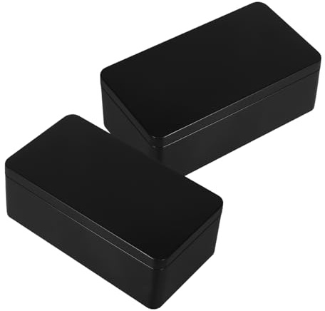Cabilock 2pcs Metal Storage Box Sturdy Tinplate Keepsake Container for Candy Wedding Souvenirs and Cash Secure Lid for Freshness and Organization Versatile Decorative Present Boxes