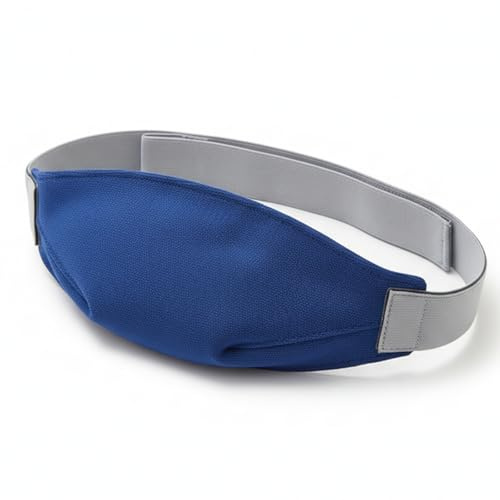 NOLITOY Anti-Mouth Breathing Chin Strap for Sleeping, Adjustable Jaw Support Band with Soft Sponge Cup, Breathable Head Strap for Open Mouth Sleepers, Night Sleep Care Accessory for Men Women, Blue