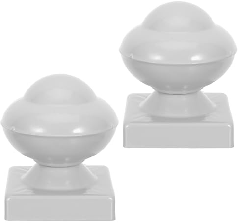 Anneome Lot de 2 Chapeaux Décoratifs en Fer Blanc 08 MM pour Poteaux 80X80 MM – Protection Résistante aux Intempéries pour Clôture Portail et Balustrade Extérieure