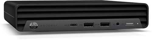 HP Mini PC Ordinateur de bureau ProDesk 600 G6, Processeur Core i5-10400T, Mémoire RAM 16 Go, Disque SSD 240 Go, Win 11 PRO (reconditionné)