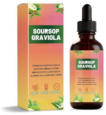 Líquido de extracto de guanábana natural para apoyo y regeneración celular, inmunidad | gotas de sopa agria | guanábana qizfyzz |