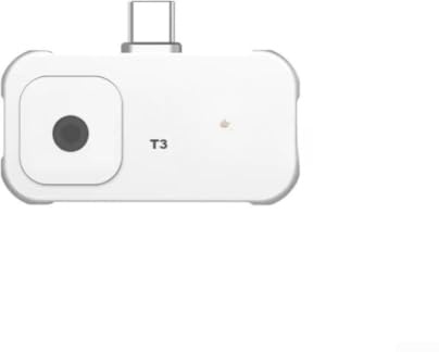 Termocamera a infrarossi T3 per smartphone Tipo-C 25Hz Frame Rate Alta temperatura da -20C a 550C Range Manutenzione degli edifici Trovare guasti elettrici Strumento compatto (T3)
