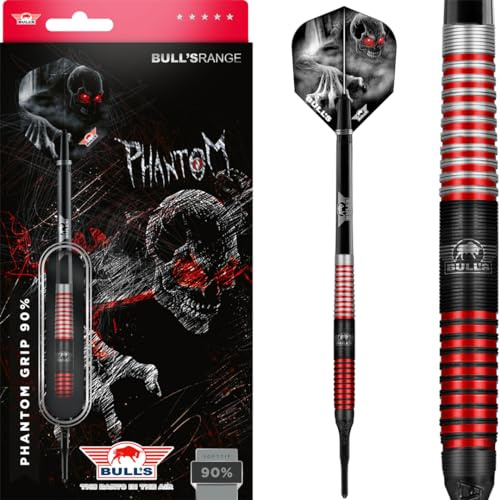 Bull's NL Soft Darts Phantom Grip Röd 90 % volfram Softtip Darts Softdart 22 g