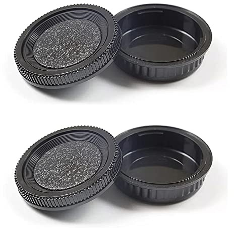 Camera Body Cap & Rear Lens Cover Compatible for Pentax K70 K50 K50IIs K30 K7 K5 K3 K1 KS1 KS2 K100D K110D K200D Camera w/K Mount Lens.(2 Pack)