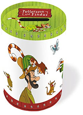 Trötsch Pettersson und Findus Spardose: Sparbüchse Spardose Geldbüchse, Yellow