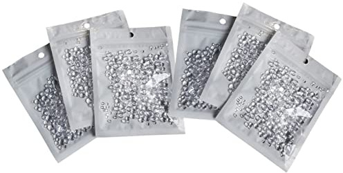 Clear Dewdrop Water Droplets,2100 Pieces Simulation Dewdrops,3/4/5/6 mm Fake Waterdrop Round Clear Resin Beads Dew Drops,Flat Back Dewdrop for DIY Card Making Vase Fillers Scrapbooking Embellishments