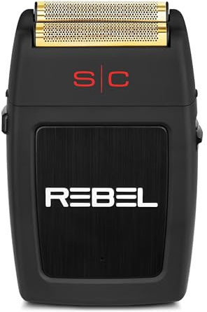 StyleCraft Rebel Professional Cordless Double Foil Shaver - Super Torque Motor, USB-C Rechargeable Electric Men's Foil Shaver, Close Shave, Barber Quality Grooming
