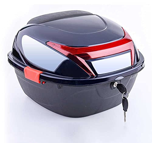 Baul Moto Universal Maleta Moto 32l Caja De Cola De Motocicleta Universal Celmets De La Motocicleta Top Caja De Equipaje Trasero Almacenamiento Trasero (Color : A)