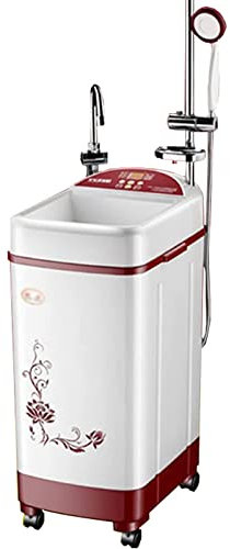HSRG Scaldabagno Elettrico Istantaneo, Scaldabagno Termostatico per Doccia con Accumulo Domestico da 80 Litri, Macchina da Bagno Istantanea Intelligente Mobile da 2000 W