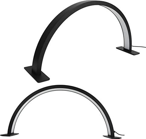 Lampada da Scrivania per Unghie a Mezzaluna, Lampada per Ciglia a LED in Lega di Alluminio da 22 Pollici per Tatuatori, Tecnico delle Unghie, Estetista, Luce a Mezzaluna