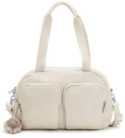 Kipling COOL DEFEA Mittelgroße Schultertasche, Beige Pearl (Weiß)