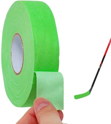 Cimown Nastro di Presa per Sport,Nastro per Hockey Anti,2.5cmx25m Nastro Impugnatura Hockey Antiscivolo,Adatto per Racchette da Golf, Tennis e Badminton（Colore Verde）