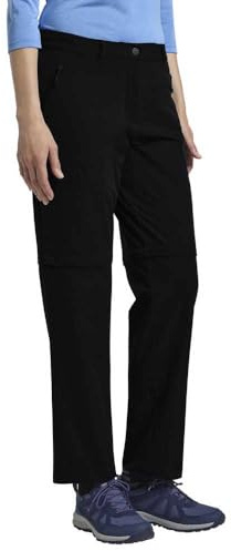 Jack Wolfskin Pico Trail Zip Off Byxor W Vandring, Svart, 36 (EU), Svart, 62 SE