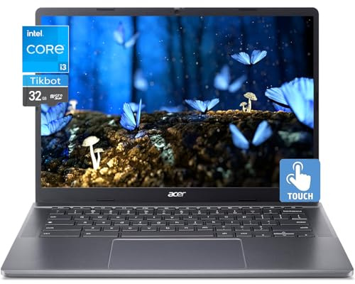 Acer - Chromebook Touchscreen - Laptop Pantalla IPS FHD de 14 pulgadas - Intel Core i3-N305 - Wi-Fi 6E - USB C - Batería de larga duración - Google Chromebook 2024 - Estudiante escolar (8 GB de RAM,
