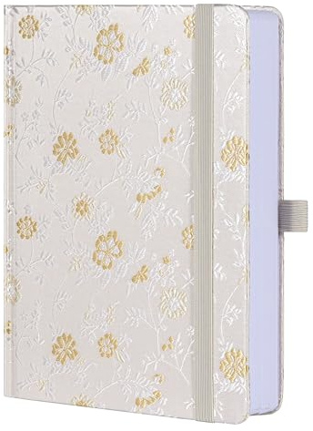TIEFOSSI Gepunktetes Notizbuch für Frauen und Männer, A5 Tagebücher zum Schreiben, 160 g/m², 190 Seiten, dickes Papier, perfekt für Büro- und Schulbedarf zu Hause | Tagebuch, 160 g/m², 190 Seiten, dickes Papier, perfekt für Tagebuch, Planung und Skizzieren, Schulbedarf, 21,6 x 14,7 cm