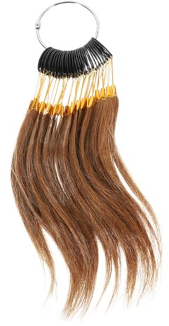 VICASKY Nuancier de Cheveux Naturels Coloration Capillaire 30 Mèches 6° Brun Foncé Kit Test Professionnel Salon Coiffure Études Beauté
