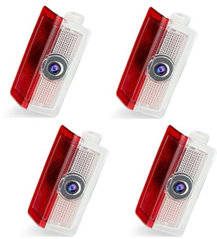 Gmili 4 Pezzi Luci Proiettore Porta, illuminazione sottoscocca auto Compatibile con Mercedes ABCE Class W176/ W177/ W246/ W205/ W212/ W213, GLA/GLB/GLC/GLE luce LED di benvenuto