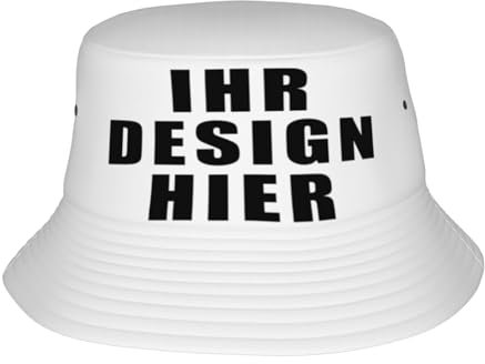 ORVEAURA Fischerhut personalisiert Bucket Hat für Damen Herren Selbst gestalten Sie Ihr eigenes Design mit Text Logo oder Foto Sonnenhut Anglerhut Strandhut Lustig für Sommer Reisen und Freizeit