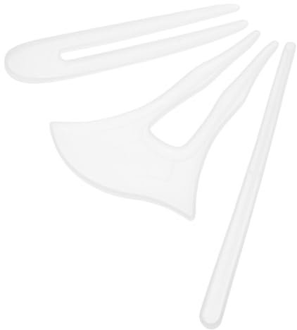 DECORNIJIA 3stücke Teiliges Silikon Haarnadel Gießformen Für Epoxidharz Diy Schmuck Herstellung Chopsticks Single Pole Classic Stil Flexible Kunstharz Formen Für Kreative Haarstäbchen Craft