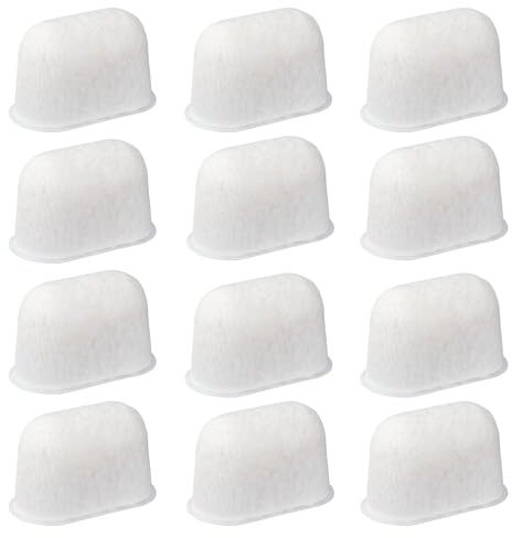 12pcs Resin Coffee Machine Water Filters Replacement for Breville, Espresso Machine Filter Hard Water Softener & Chlorine Remover for Coffee Makers