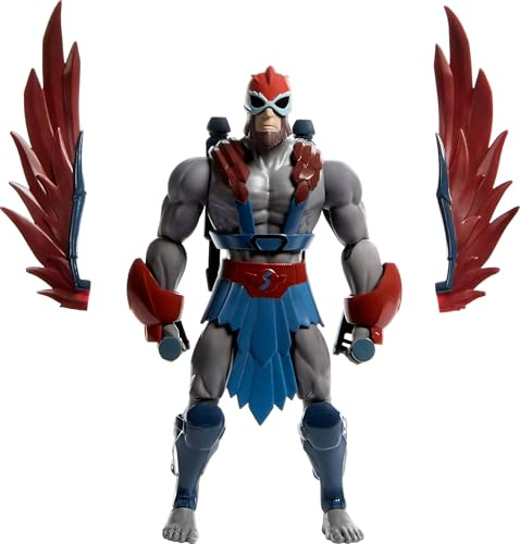 Masters of the Universe Origins 200X Stratos Action-Figur 14 cm | MOTU Cartoon Collection 80er TV-Held, detailreiches Design und Armflügel, JHJ92