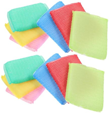Ipetboom 24 Estropajos Antirayaduras para Fregar Platos, Esponja de Cocina de Nailon y Esponja de Limpieza para Ollas, sin Olor, para Superficies Duras Color Aleatorio