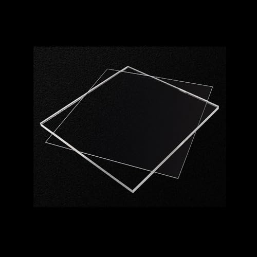 Generisch 6 Stück Acrylglas Transparentes Geschnittene, Mehrere Größen, Acrylplatte, 1.5mm Dick(100mm*100mm*1.5mm)
