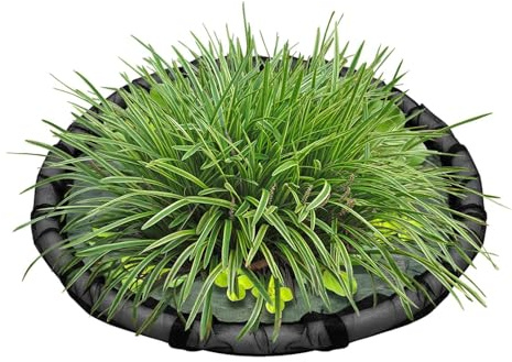 Feinmaschiger Pflanzkorb - 45 cm Schwimmende Pflanzenbarriere Leicht Und Langlebig | Atmungsaktives Feinnetz-Design | Teich Pflanztopf Schwimmend Schützt Ihre Pflanzen Vor Fischen