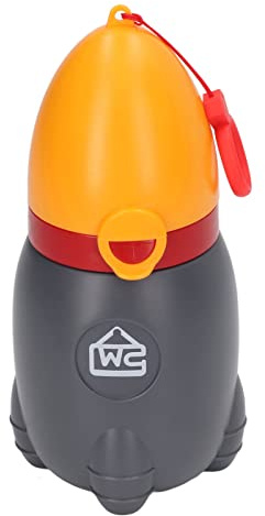 OVAQUIXI Tragbares Töpfchen für, Gute Abdichtung, Klein, Tragbar für Zuhause, Auto, Reisen, Kindertöpfchen, für, Zuhause, Auto, Reisen (leuchtendes Orange)