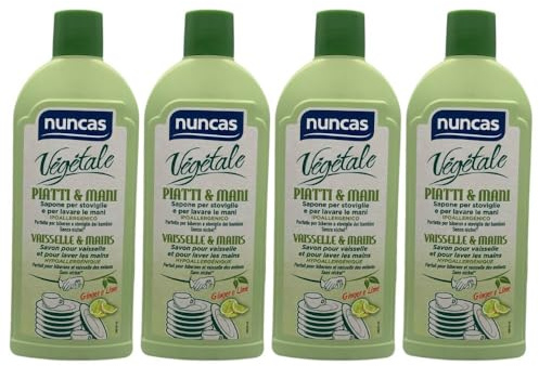Sapone per Stoviglie e per Lavare le Mani, Perfetto per Biberon e Stoviglie dei Bambini, 500ml (4 Unità)