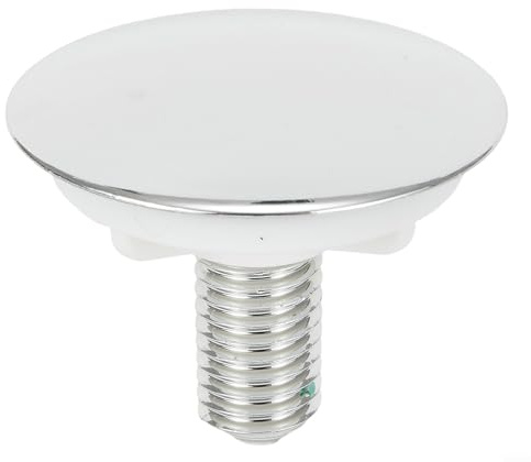 Bouchon de trou de robinet d'évier 49 mm en plastique ABS pour évier de cuisine, plan de travail, couvercle de trou de robinet inutilisé blanc finition chrome insert