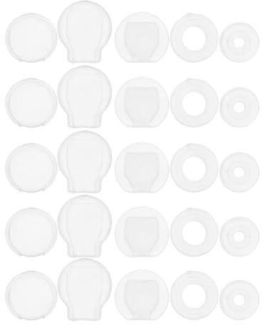 Beavorty 50 Stück Transparente Silikon Ohrclip Polster mit Rutschfestem Design Weiche Ohrring Kissen für Schmerzfreien Komfort bei Arbeit und Besonderen Anlässen