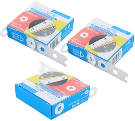 PRETYZOOM 750pcs White Paper Hole Protectors Reinforcement Stickers Self-Adhesive Binder Hole Reinforcers for Loose-Leaf Paper Office and School Supplies