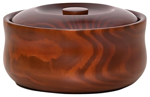 Juego De Ensaladeras De Madera De Acacia Premier – Ensaladeras Grandes De Madera(B/D17-18cm)