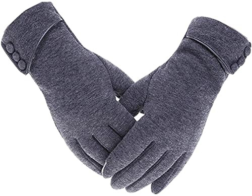 Guantes Mujer Invierno Gruesos Forrados Termicos a Prueba de Viento Movil Tactil Guantes para Moto Corriendo Esquí