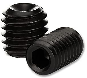 DOJA Industrial | Gewindestifte Madenschrauben | M6 x 8 mm | PACK 25 | Schrauben ohne Kopf | Madenschraube Hex Grub Sechskant | Gewindestift Einschraubmutter | Tuergriff mit Innensechskant