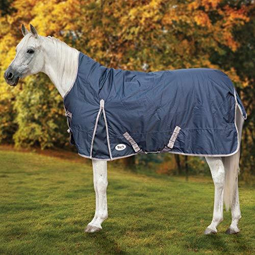 York Winterdecke Paddockdecke Regendecke mit hohem Hals Calista 300g 600 D blau (135 cm)